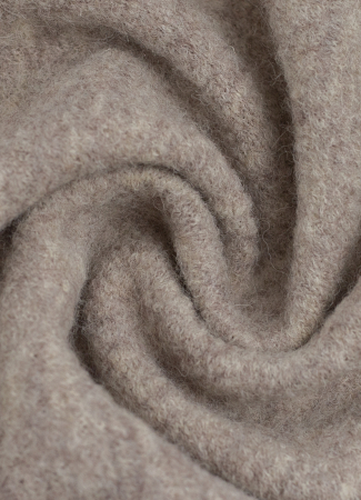 gekochte Wolle - Wollstoff - Walk - Naomi - beige melliert - 1170